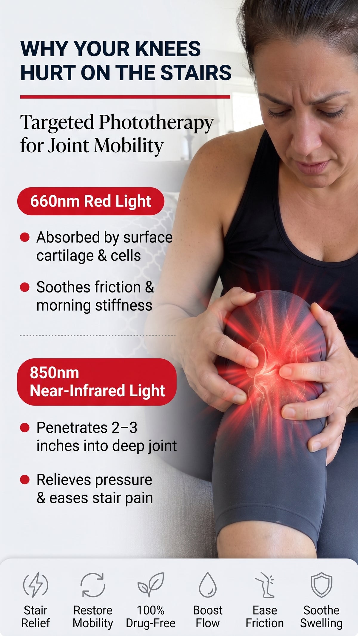 RED LIGHT KNEE & JOINT PAD